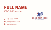 Patriotic Stars Eagle Business Card