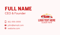 Red Car Business Card example 2