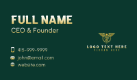 Premium Caduceus Pharmacy Business Card