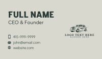 Vintage Fast Car Business Card