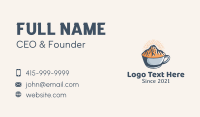 Mountain Coffee Cup Business Card