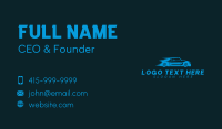 Blue Transportation Vehicle Car  Business Card