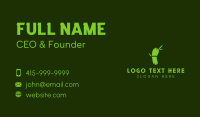 Green Bamboo Footprint Business Card Design