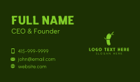 Green Bamboo Footprint Business Card