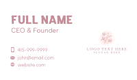 Tailoring Floral Scissors Business Card Design