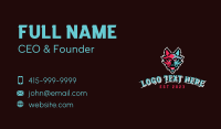 Wolf Animal Gaming Business Card