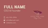 Person Hat Aesthetic Monoline Business Card