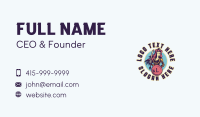 Female Warrior Avatar Business Card