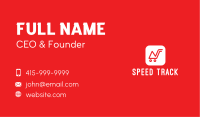 Red Peak Shopping Mobile App Business Card