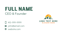 Mountain Adventure Traveler Business Card