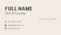 Branding Business Card example 2