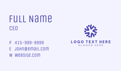 People Group Organization Business Card