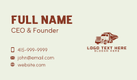 Transport Freight Truck Business Card