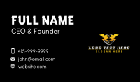 Eagle Wing Crest Business Card Design