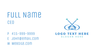 Pressure Washing House Business Card