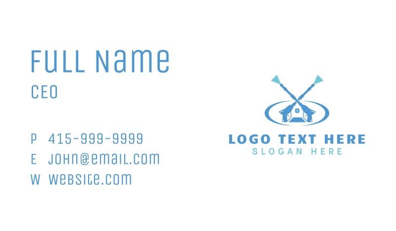 Cleaning Service Business Card example 2