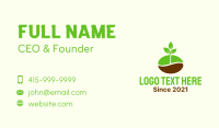 Plant Coffee Bean Business Card