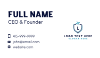 Airplane Travel Shield Business Card Design