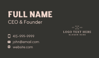Fashion Clothing Wordmark Business Card