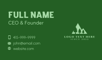 Green Pine Tree Mountain Business Card