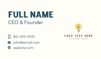 Candle Light Bulb Business Card