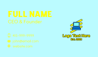 Cartoon Laptop Icon Business Card