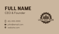 Classic Timber Logging Badge Business Card Design