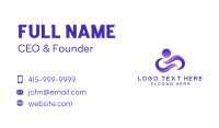 Infinity Loop Person Business Card