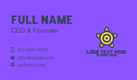 Target Star Shield Business Card