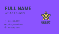 Target Star Shield Business Card