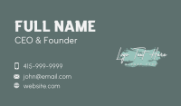 Fashion Graffiti Wordmark Business Card