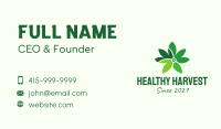 Digital Cannabis Leaf Business Card Image Preview