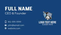 Baseball Player Badge Business Card