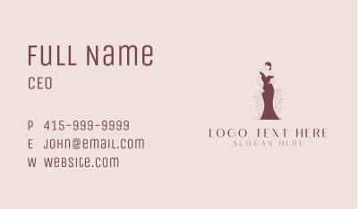 Fashion Designer Gown Business Card