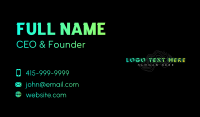 Futuristic Tech Innovation Business Card