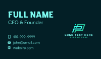 Geometric Tech Startup Business Card