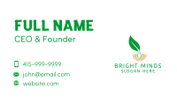 Organic Hair Treatment  Business Card Design