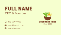 Natural Plant Seedling Business Card Design