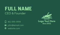 Lawn Mower Gardening Business Card