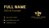 Golden Mayan Bird Business Card