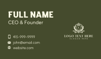 Floral Royal Crown Business Card