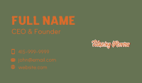 3D Brush Stroke Wordmark Business Card Image Preview