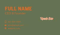 3D Brush Stroke Wordmark Business Card Image Preview