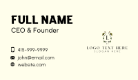 Sunflower Lettermark Business Card