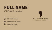 Vintage Afro Woman Business Card Design