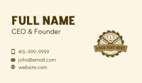 Chisel Carving Woodwork Business Card