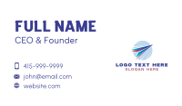 Logistics Plane Forwarding Business Card Design