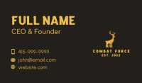 Deluxe Gold Stag  Business Card