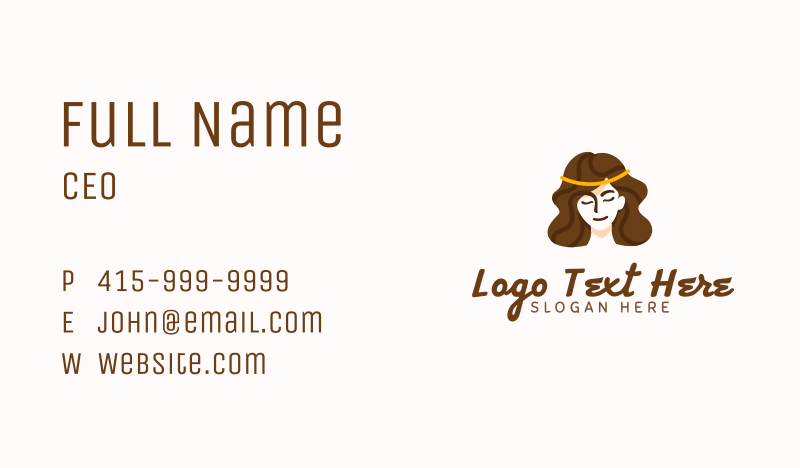 Haircare Business Card example 4