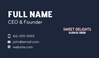 Clothing Store Wordmark Business Card